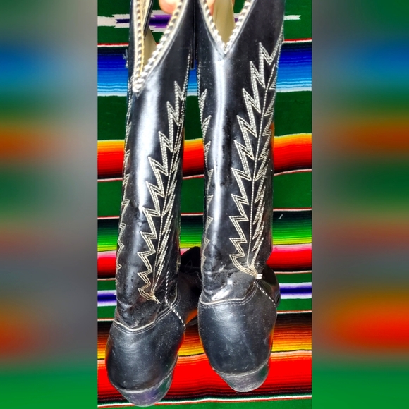 Texas Boot Co Steel Tip Western Cowboy Boot Womens 7 1/2 - Picture 2 of 4